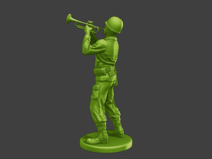 American soldier ww2 Trumpet A15 Modello di stampa 3D