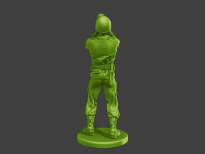 American soldier ww2 Trumpet A15 3D Print Model