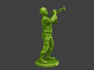 American soldier ww2 Trumpet A15 Modello di stampa 3D