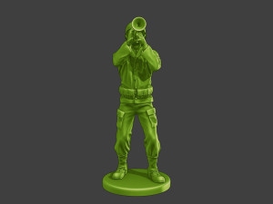American soldier ww2 Trumpet A15 Modello di stampa 3D