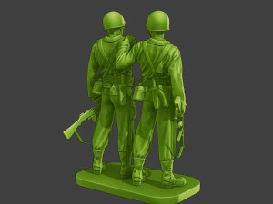 American soldiers ww2 laugh A15 3D Print Model