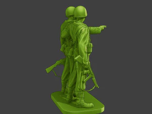 American soldiers ww2 laugh A15 3D Print Model