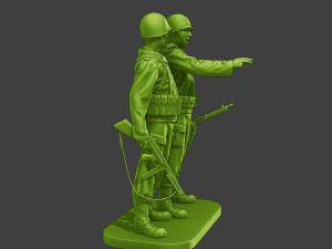 American soldiers ww2 laugh A15 3D Print Model