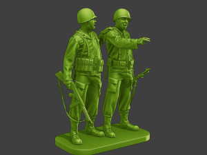 American soldiers ww2 laugh A15 3D Принт Модель