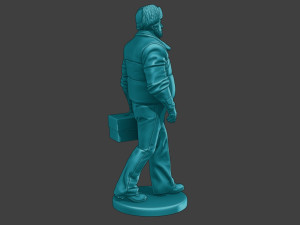 Actual Male Truck Driver AMTD 001 Model do druku 3D