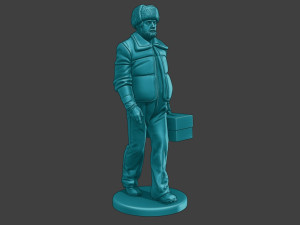 Actual Male Truck Driver AMTD 001 Model do druku 3D