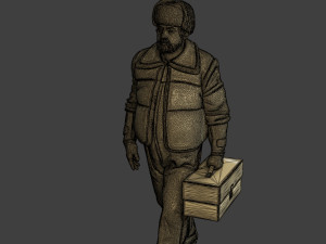 Actual Male Truck Driver AMTD 001 Model do druku 3D
