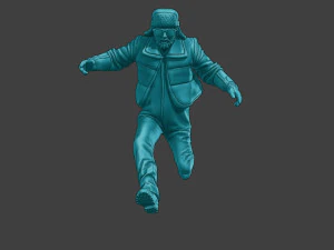 Actual Male Truck Driver AMTD 005 3D Print Model