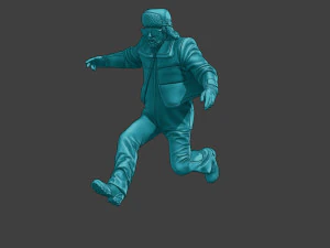 Actual Male Truck Driver AMTD 005 3D Print Model