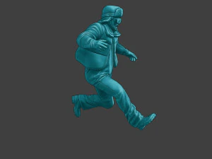 Actual Male Truck Driver AMTD 005 3D Print Model