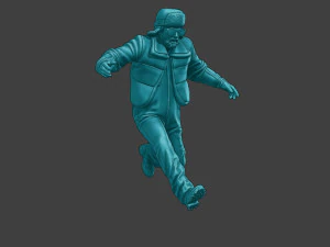 Actual Male Truck Driver AMTD 005 3D Print Model