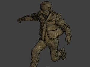 Actual Male Truck Driver AMTD 005 3D Print Model