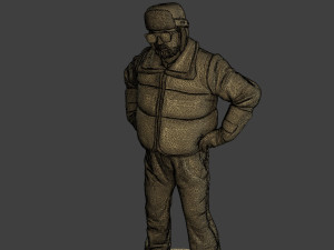 Actual Male Truck Driver AMTD 002 3D 打印模型