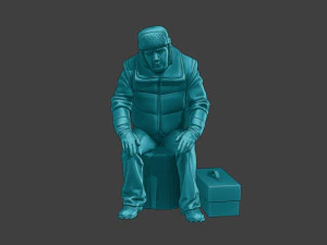 Actual Male Truck Driver AMTD 003 3D Print Model