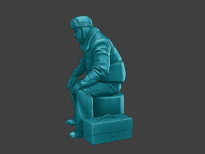 Actual Male Truck Driver AMTD 003 3D Print Model