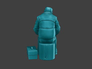 Actual Male Truck Driver AMTD 003 Modèles 3D en vedette