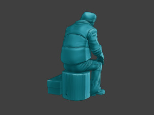 Actual Male Truck Driver AMTD 003 Modèles 3D en vedette