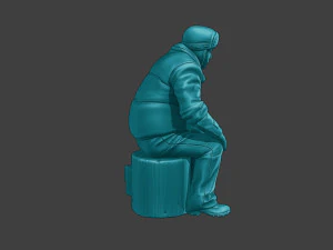 Actual Male Truck Driver AMTD 003 3D Print Model