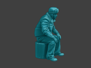 Actual Male Truck Driver AMTD 003 Modèles 3D en vedette