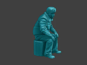 Actual Male Truck Driver AMTD 003 3D Print Model