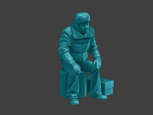 Actual Male Truck Driver AMTD 003 3D Print Model