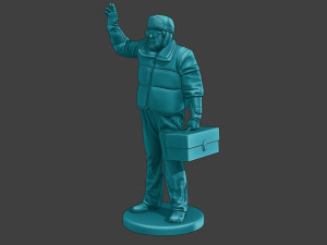 Actual Male Truck Driver AMTD 007 Modèles 3D en vedette