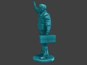 Actual Male Truck Driver AMTD 007 Modèles 3D en vedette