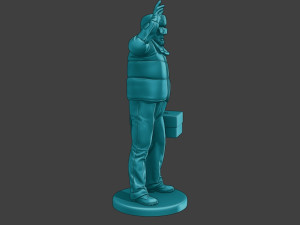 Actual Male Truck Driver AMTD 007 Modèles 3D en vedette