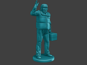 Actual Male Truck Driver AMTD 007 Modèles 3D en vedette