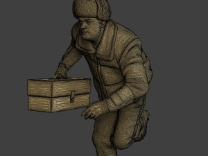 Actual Male Truck Driver AMTD 008 3D Принт Модель