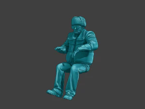 Actual Male Truck Driver AMTD 009 3D Print Model