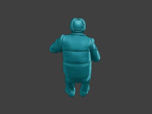 Actual Male Truck Driver AMTD 009 3D Print Model