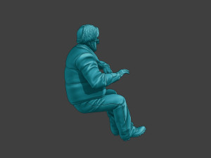 Actual Male Truck Driver AMTD 009 Model Cetak 3D