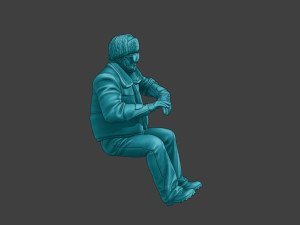 Actual Male Truck Driver AMTD 009 Model Cetak 3D