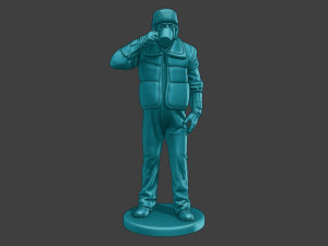 Actual Male Truck Driver AMTD 010 3D Print Model