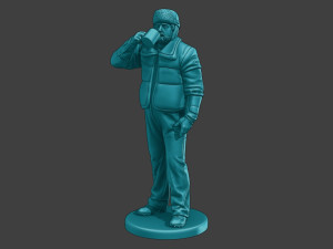Actual Male Truck Driver AMTD 010 3D Print Model