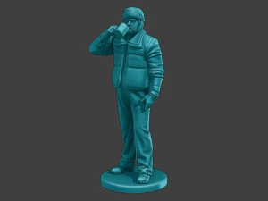 Actual Male Truck Driver AMTD 010 3D Print Model