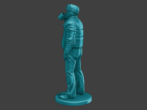 Actual Male Truck Driver AMTD 010 3D Print Model