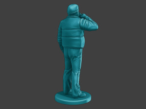 Actual Male Truck Driver AMTD 010 3D Print Model