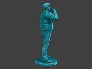 Actual Male Truck Driver AMTD 010 3D Print Model