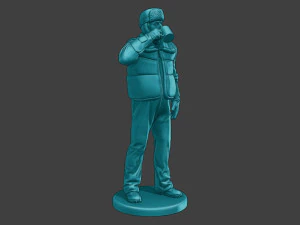 Actual Male Truck Driver AMTD 010 3D Print Model