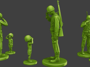 American soldiers ww2 A15 Pack1 Modelo de impresión 3D