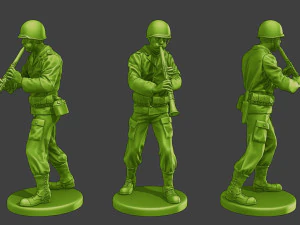 Soldados americanos ww2 A15 Pack1 Modelo de impresión 3D