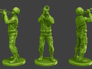 Soldados americanos ww2 A15 Pack1 Modelo de impresión 3D