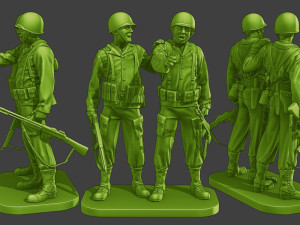 American soldiers ww2 A15 Pack1 Modelo de impresión 3D