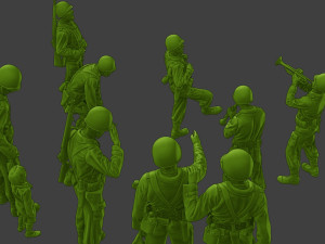 American soldiers ww2 A15 Pack1 Modelo de impresión 3D