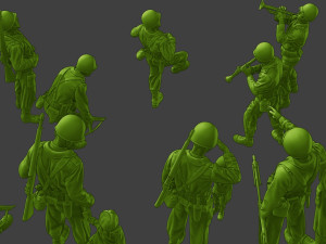American soldiers ww2 A15 Pack1 Modelo de impresión 3D