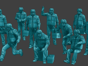 Actual Male Truck Driver AMTD Pack1 Modelo de impresión 3D