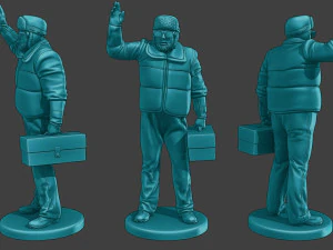 Actual Male Truck Driver AMTD Pack1 3D Print Model