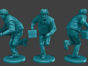 Actual Male Truck Driver AMTD Pack1 3D Print Model